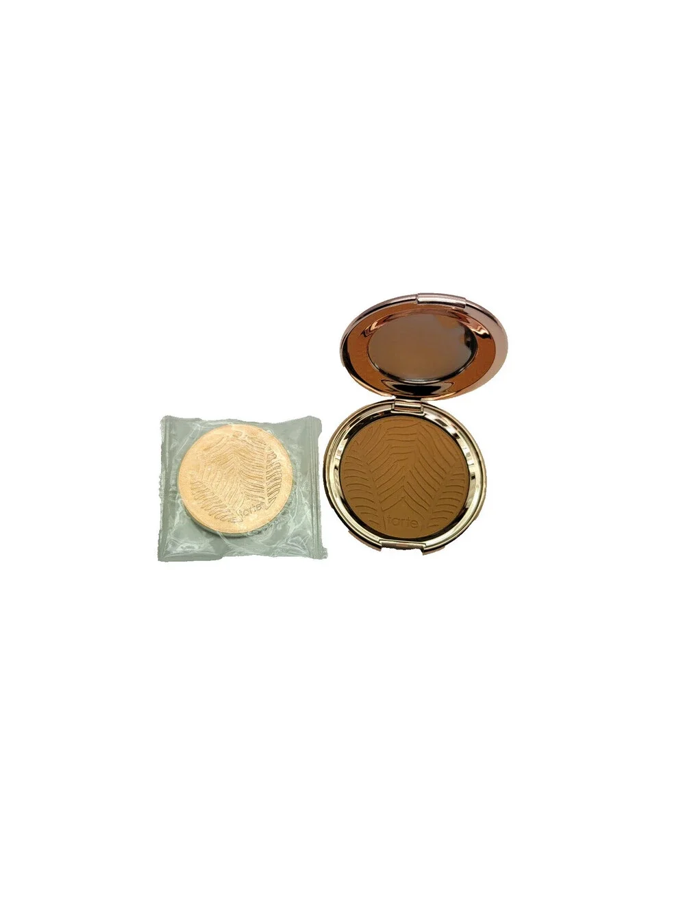 Tarte 51N DEEP NEUTRAL Amazonian Clay Blurring Powder Foundation w/puff   *NWOB*